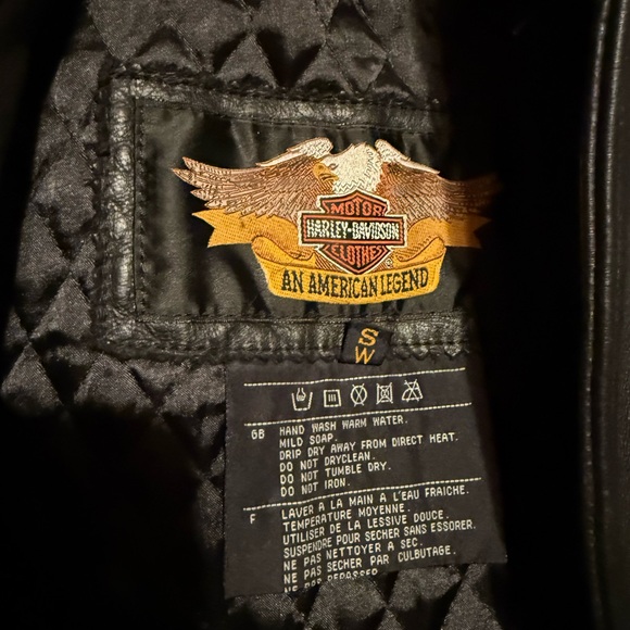 Harley-Davidson Black Leather Fringe Jacket - Picture 7 of 7